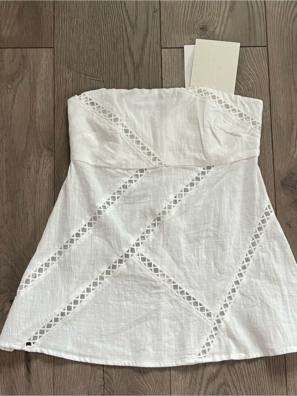 NWT Sabo Skirt Women’s XS US 2 White Empire Top